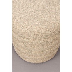 Dutchbone Fern Poef Beige