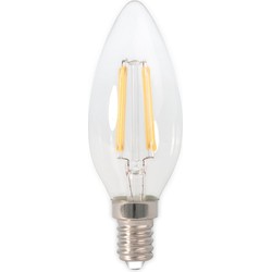 3 stuks - LED volglas Filament Kaarslamp 240V 3,5W 350lm E14 B35, Helder 2700K CRI80 Dimbaar - Calex