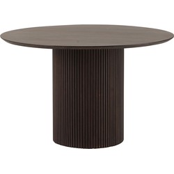 Eetkamertafel Ø120, Mango Dark Walnut