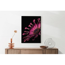 Muurwerken Akoestisch Schilderij - Aster Bloem - Geluidsdempend Wandpaneel - Wanddecoratie - Geluidsisolatie - BASIC (AW 0.65) XXL (107X150)