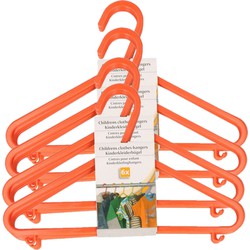 Plastic kinderkleding / baby kledinghangers oranje 48x stuks 17 x 28 cm - Kledinghangers