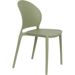 Housecraft Living Sjoerd Tuinstoelen Kunststof Groen - Set van 4
