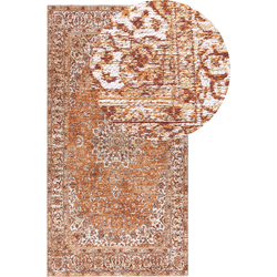 HAYAT - Laagpolig vloerkleed - Oranje - 80 x 150 cm - Katoen