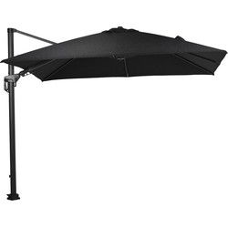 Hawaii Deluxe parasol - 300x300 cm - carbon black - royal zwart