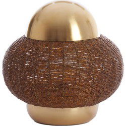 Light & Living - tafellamp - Cetara - bruin - metaal - nachtkastlamp - E27 - 1888883