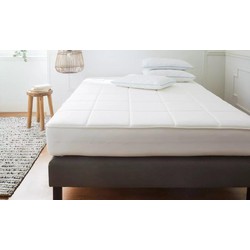 Calin - Visco Topper/Matrasbeschermer - 90x200 cm - Wit