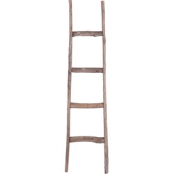 Clayre & Eef Handdoekhouder / Decoratie ladder 34*6*130 cm 5H0369