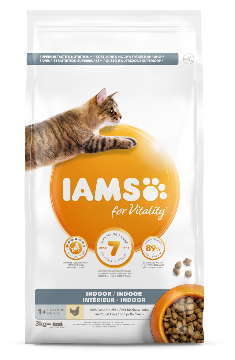 Cat adult indoor chicken 3 kg iams kattenvoer - Eukanuba - 