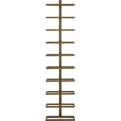 PTMD Icon Brass Iron Wall Wine Rack Vertical Layers