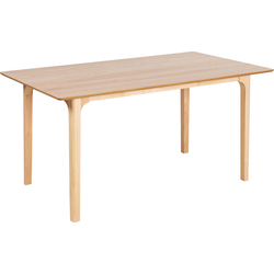 Beliani DELMAS - Eettafel-Lichte houtkleur-MDF