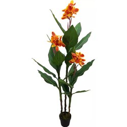 Canna Lily 3-Bloem 160 cm kunstplant - Buitengewoon de Boet