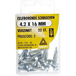 Zelfb.schroef 4,2x16mm verz 22st