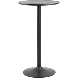 Bartafel Rond - Zwart - Ø60x105cm - Ivsta