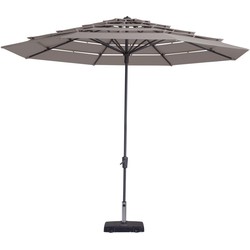 Stokparasol Syros open air 350 cm Polyester taupe zonwering - Madison