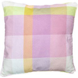 Sierkussen met paspel ca. 50x50 cm Sya purple (4 stuks)