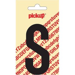 Plakletter Nobel zwarte Sticker letter S - Pickup