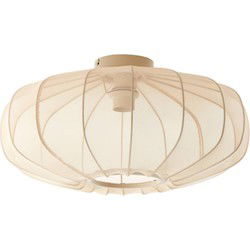 Light & Living - plafonniere - Plumalia - beige - textiel - plafonnière - E27 - 9208327