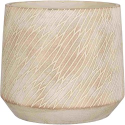 Mica Decorations Bloempot Camino - 23.5x23.5x20.5 cm - cement - Taupe