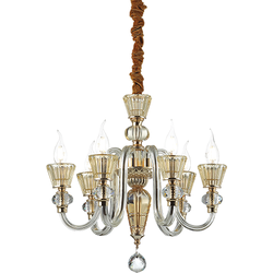 Ideal Lux - Strauss - Hanglamp - Metaal - E14 - Goud