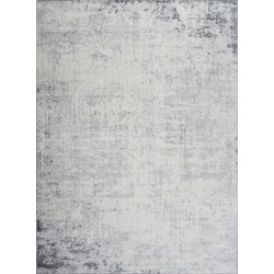 Modern Abstract Tapijt ALIX - Wit/Grijs - 120x170 cm