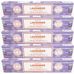 60 Nag Champa wierookstokjes Lavendel 15 gram - Wierookstokjes