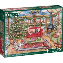 Falcon Jumbo puzzel Falcon Christmas Conservatory - 1000 stukjes