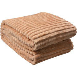 Clayre & Eef Plaid Beige Polyester