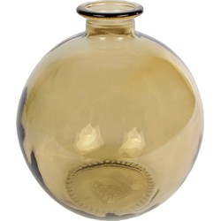 Vase Messing Glas l16b16h18cm - Van Manen
