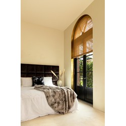 PTMD Linde Plaid - 220 x 240 x 2 cm - Fluweel - Grijs