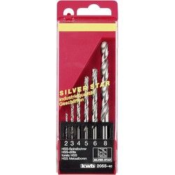 Borenset silver 2-8 mm 6dlg