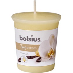 3 stuks - Votive 53/45 rond True Scents Vanille - Bolsius