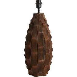 Light&living A - Lampvoet Ø21x46 cm TAKABE hout chocolade bruin