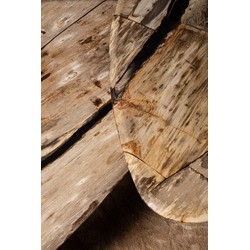 PTMD Salontafel Deeba - 130x85x28 cm - Hout - Naturel - Set van 3