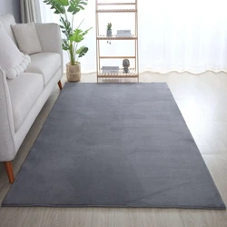 Alberta Laagpolig Fluffy Grijs vloerkleed - - 120 X 170 CM