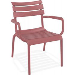 Tuinstoel met armleuningen AROMA 68x70x76 cm Rood