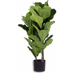 Greenmoods Kunstplant Fiddle Leaf - Ficus lyrata - Nep plant - 1 Stuk - 100cm