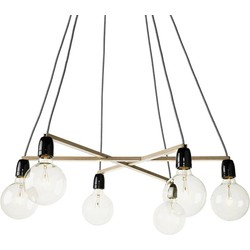 Het Lichtlab Hanglamp - No.37 a-symmetrie - ø70xH150cm - Berkenhout - Bruin