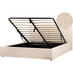MOISSAC - Tweepersoonsbed - Beige - 180 x 200 cm - Polyester