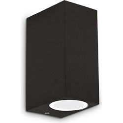 Landelijke Zwarte Wandlamp - Ideal Lux Up - Metaal - G9 - 6,5 x 9,5 x 15 cm