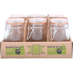 Set van 6x weckpotten/inmaakpotten - 230 ml - Weckpotten