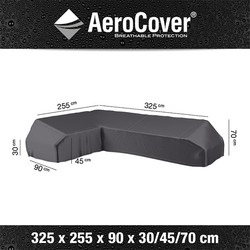 AeroCover | Loungesethoes 325 x 255 x 90 x 30-45-70(h) | L-Platform Links