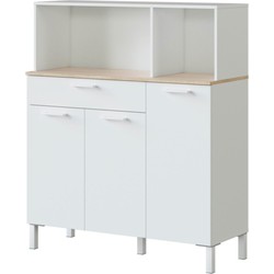 Buffet met 3 deuren en 1 lade - L108 cm - Kira