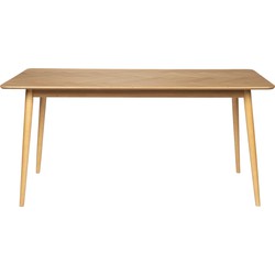 Housecraft Living Fabio Eettafel Hout Visgraat 160x80 cm Naturel