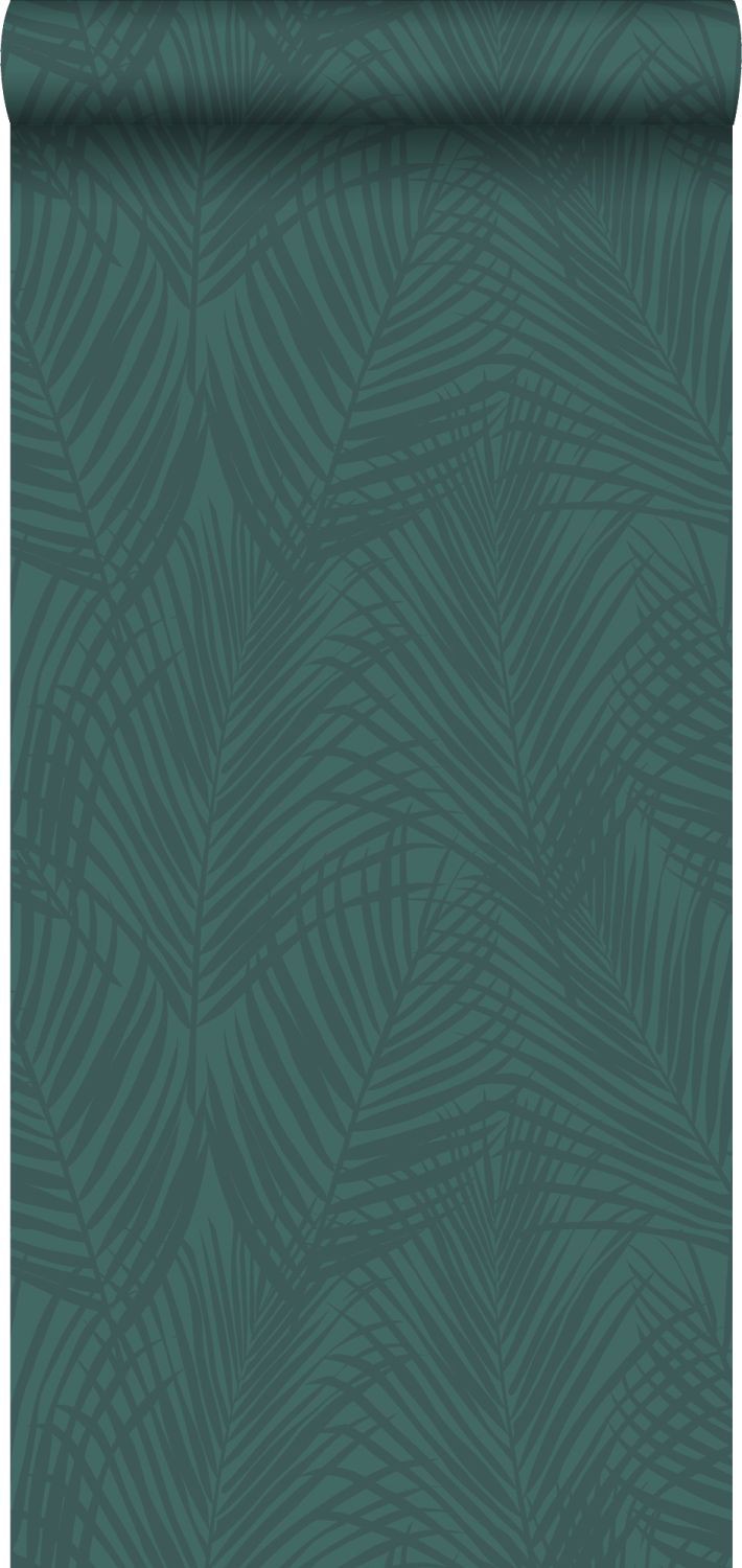 Origin Behang Palmbladeren Smaragd Groen Origin Luxury Wallcoverings Homedeco Nl
