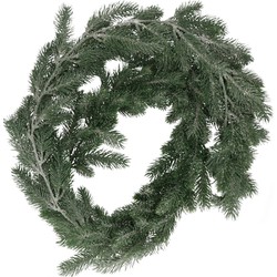 Groene kerst dennen slinger/guirlande 180 cm - Guirlandes