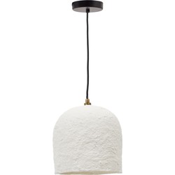 Kave Home - Plafondlamp Calvia van wit papier-maché Ø 25 cm