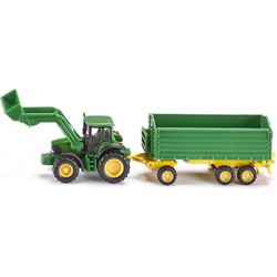 Siku tractor john deere met aanhanger