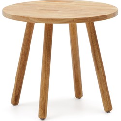 Kave Home - Ronde kindertafel Dilcia in massief rubberhout Ø 55 cm