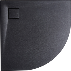 PARON - Douchebak - Zwart - 90 x 90 x 3 cm - SMC (kunststof)