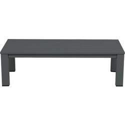 1_stuk_vastgezet - Lincoln lounge tafel 140x70 carbon black - Garden Impressions